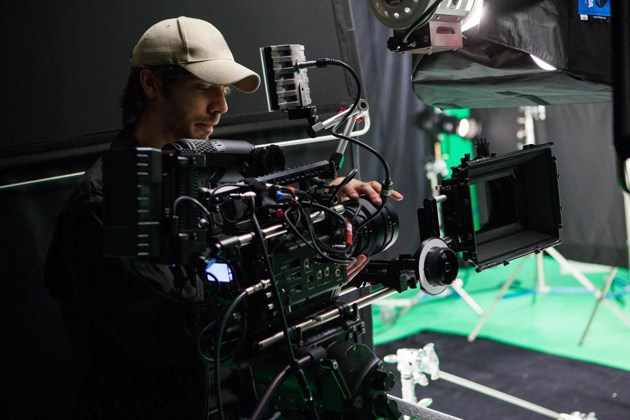 media production team filming